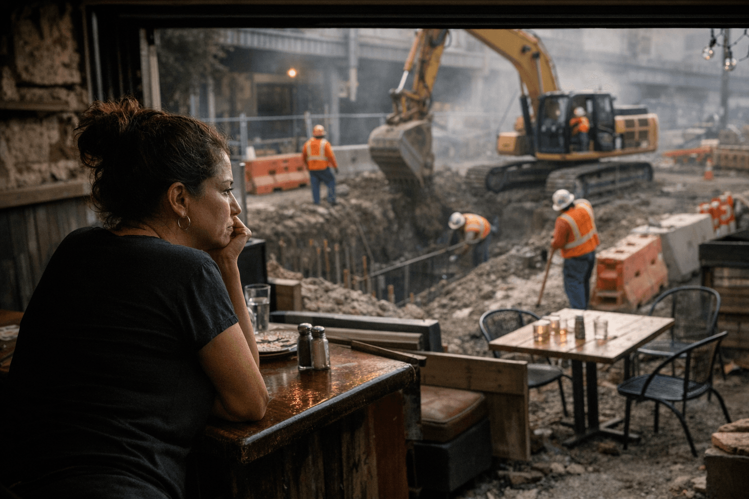 Downtown Fresno restaurant struggles as high-speed rail construction hurts business