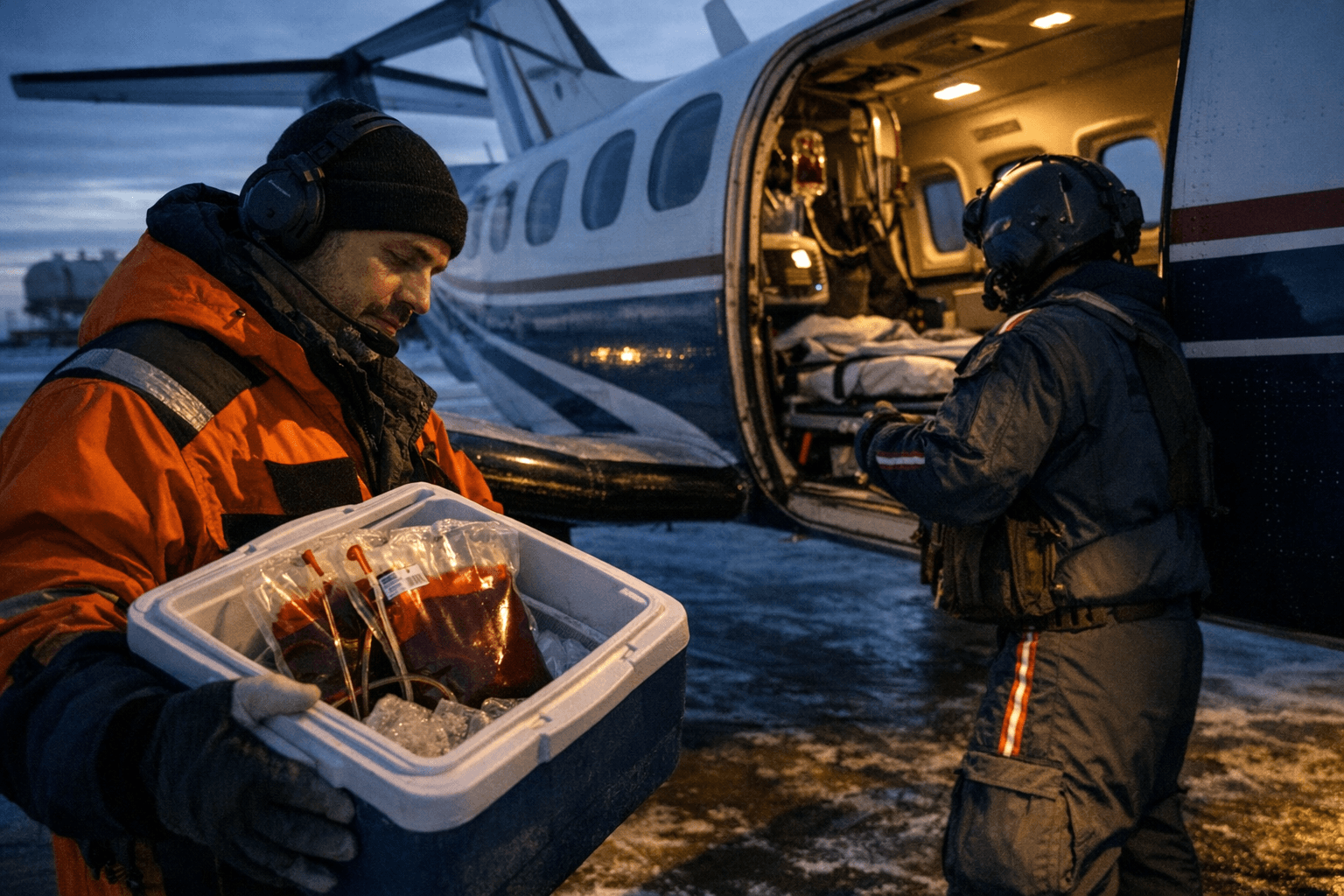 Deadhorse air medical base now carries blood on every flight