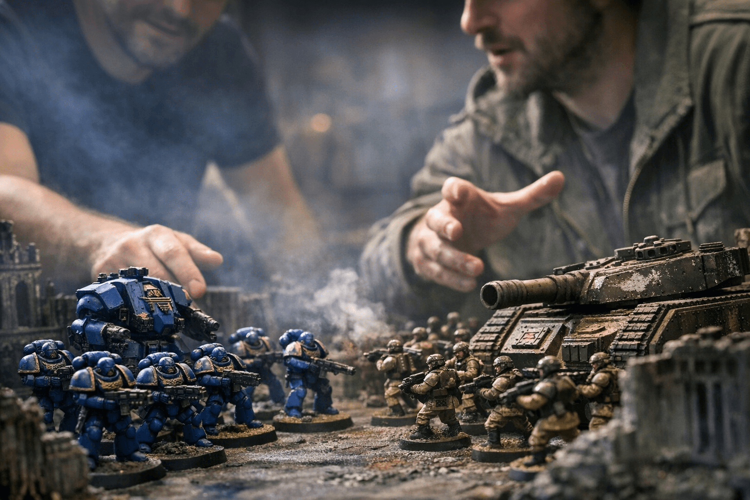 Warhammer 40k fans debate Space Marines versus Guardsmen storytelling appeal