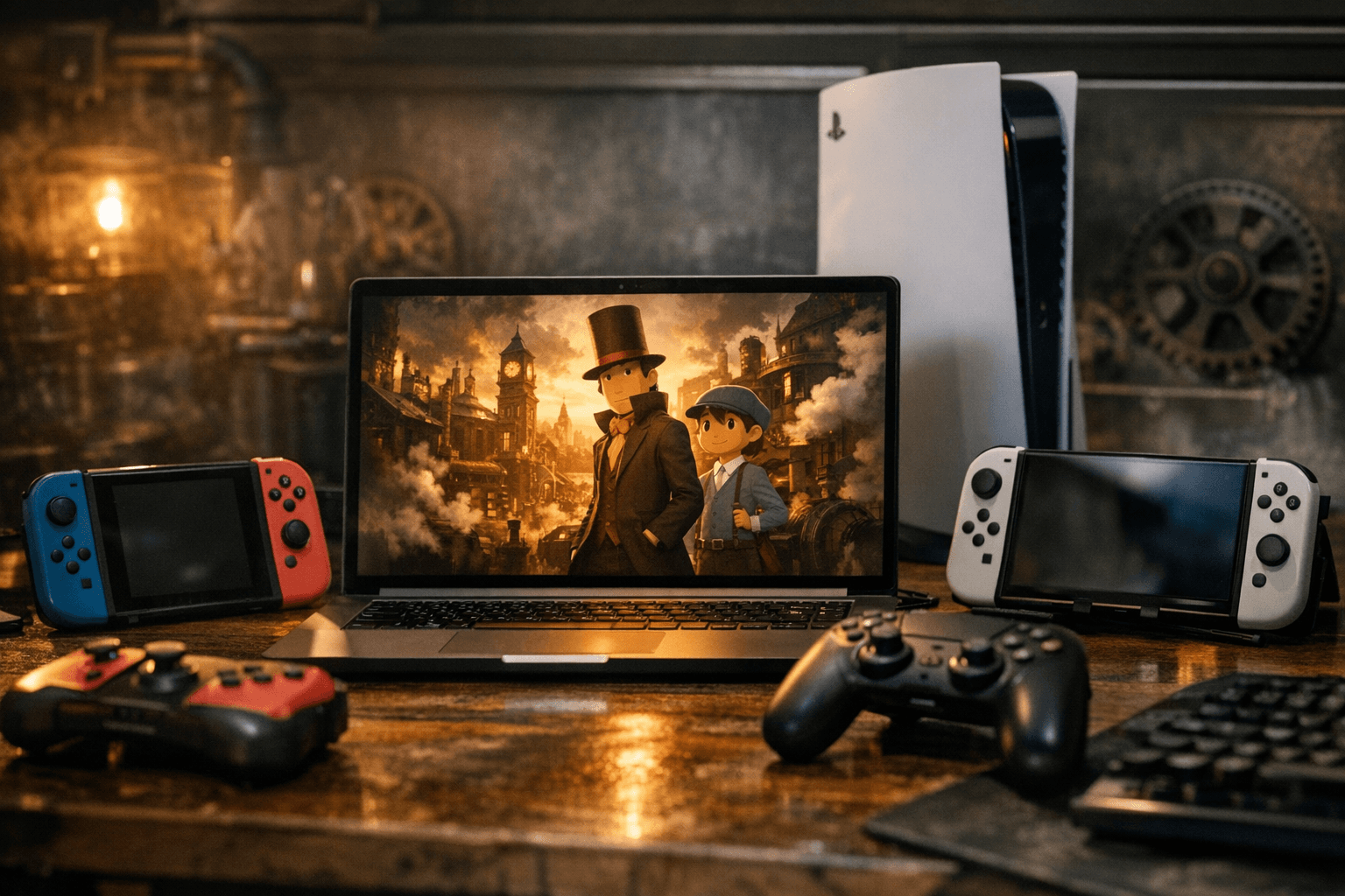 Professor Layton New World of Steam launches in 2026 across Switch, PS5, PC