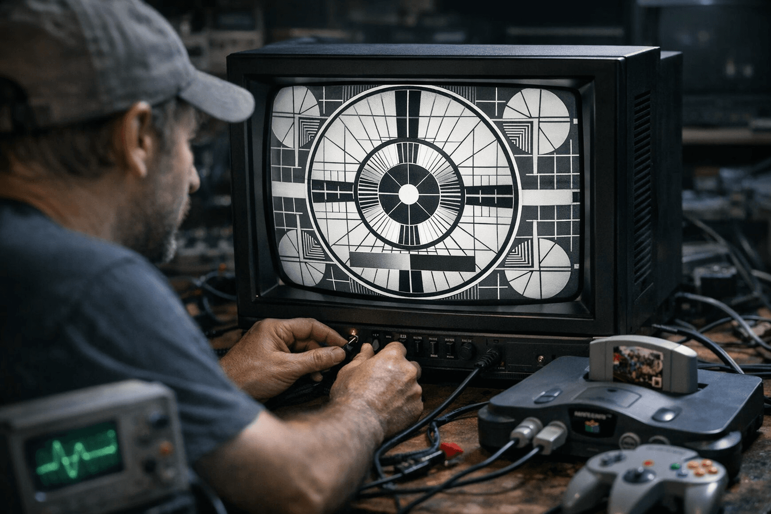 240p Test Suite adds Monoscope pattern for CRT calibration checks