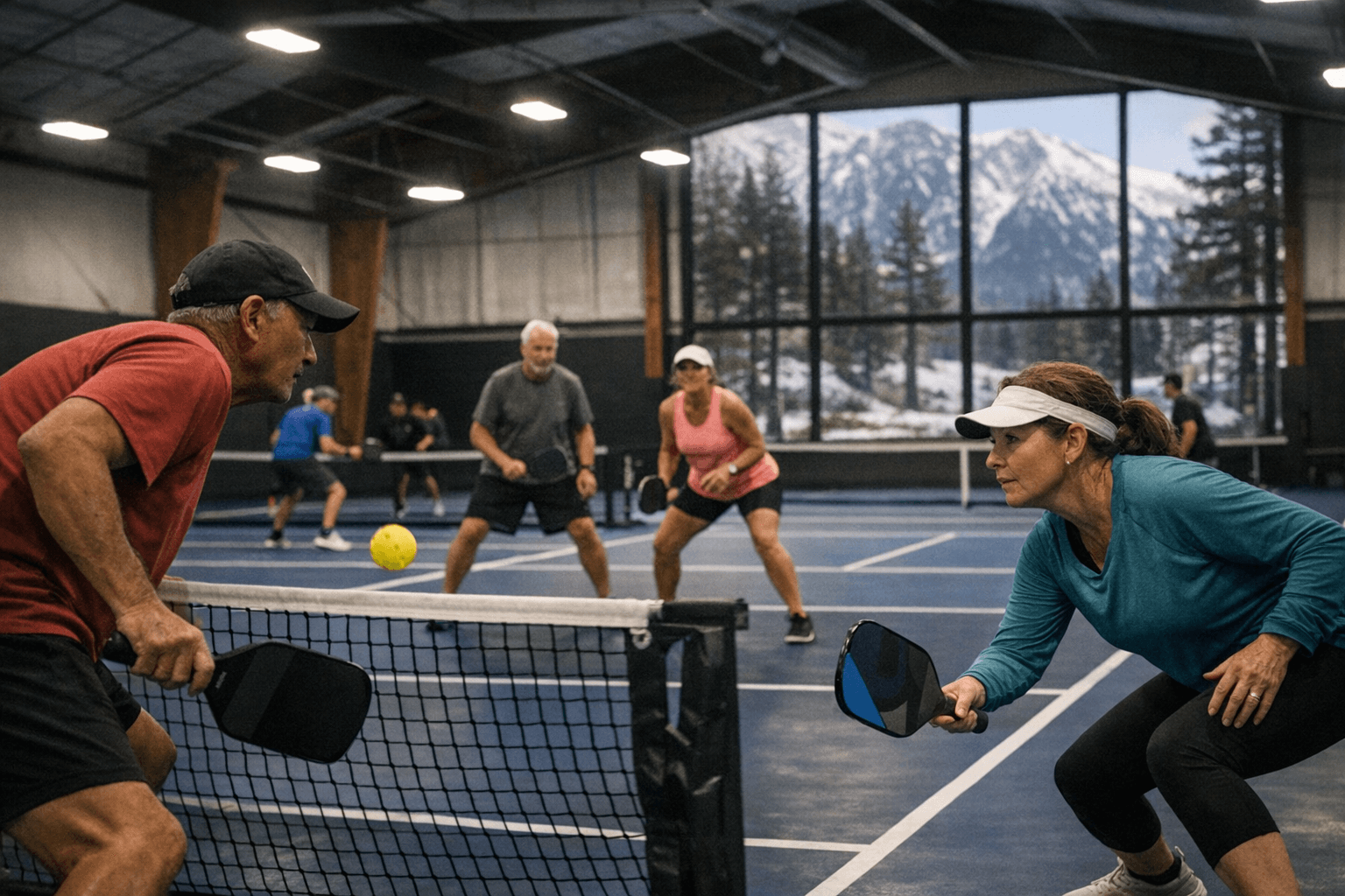 South Lake Tahoe opens year-round indoor pickleball venue at new center