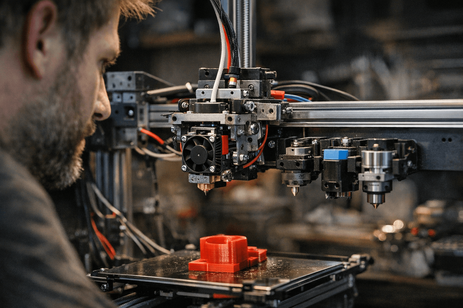 Hackaday Maker Builds Cheap Homebrew Tool Changer for 3D Printers