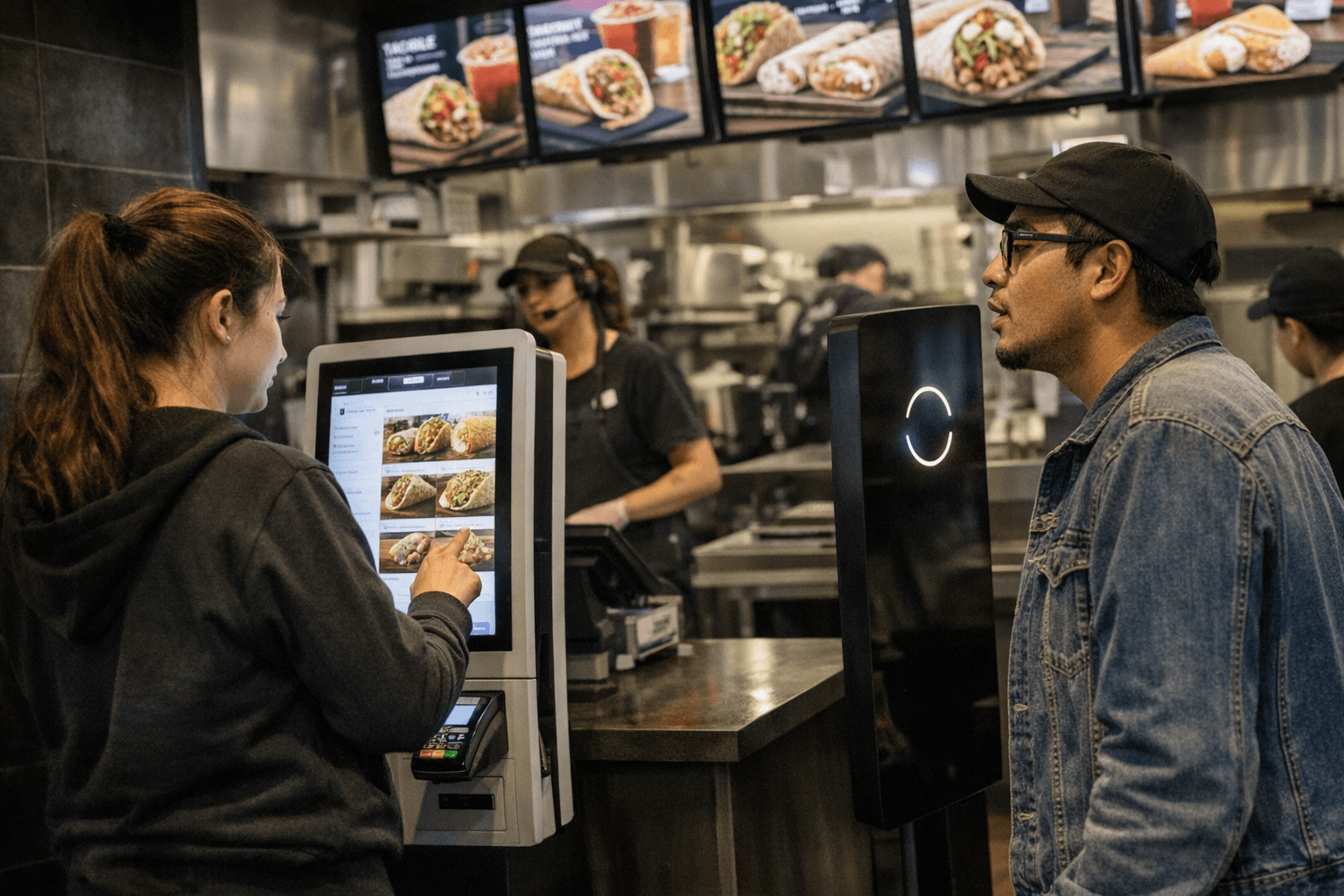 Restaurant tech showcase signals more kiosks, AI ordering for Taco Bell