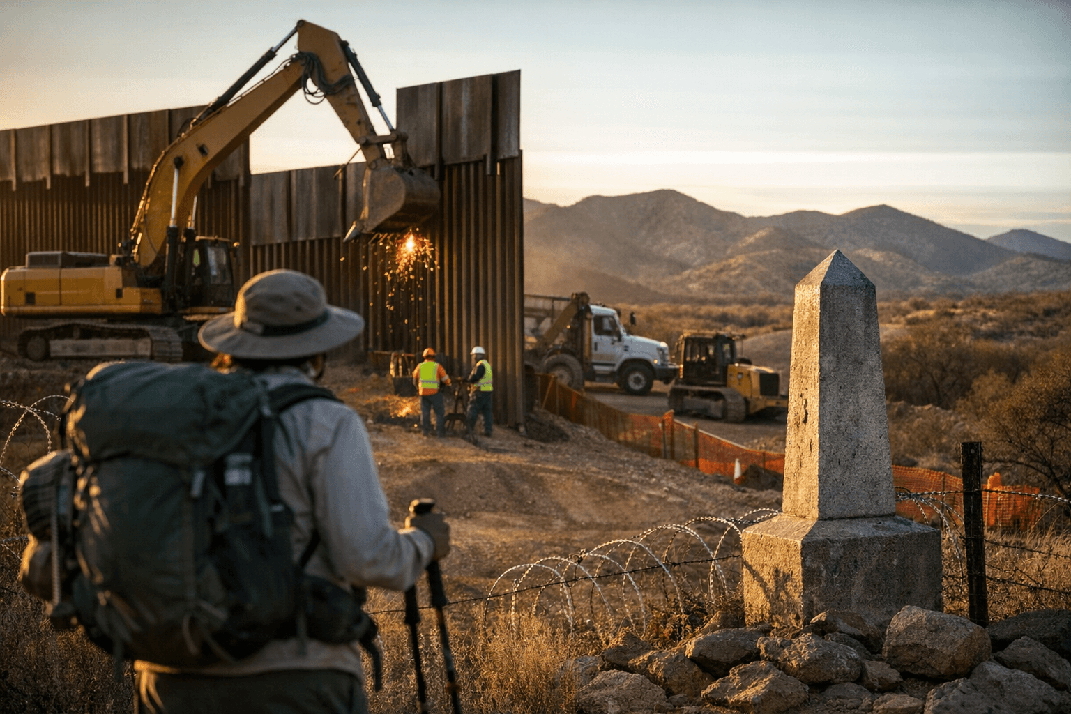 Border wall construction closes Arizona Trail’s southern terminus through 2027