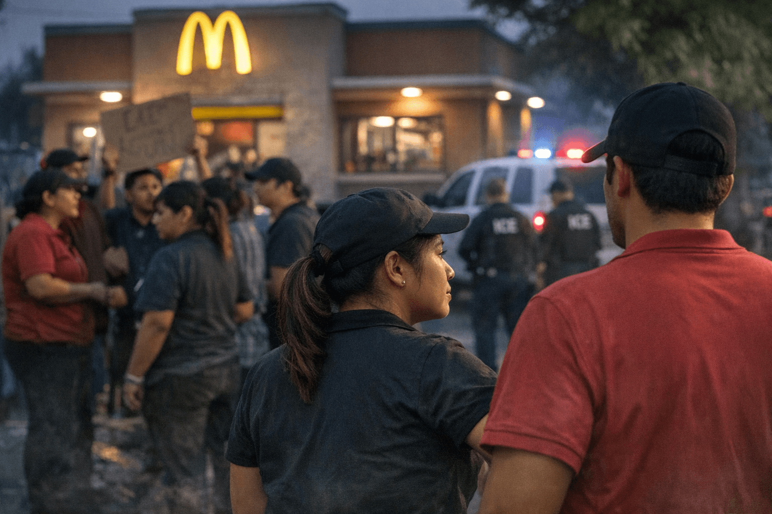 McDonald’s workers demand ICE response plans after San Jose walkout