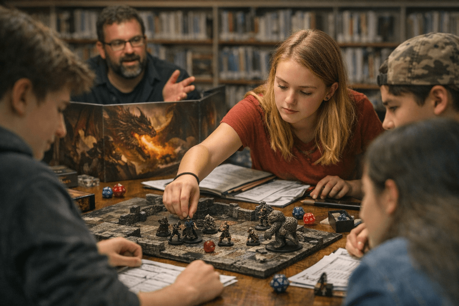Lincoln Library Hosts Beginner-Friendly Dungeons & Dragons Game for Teens