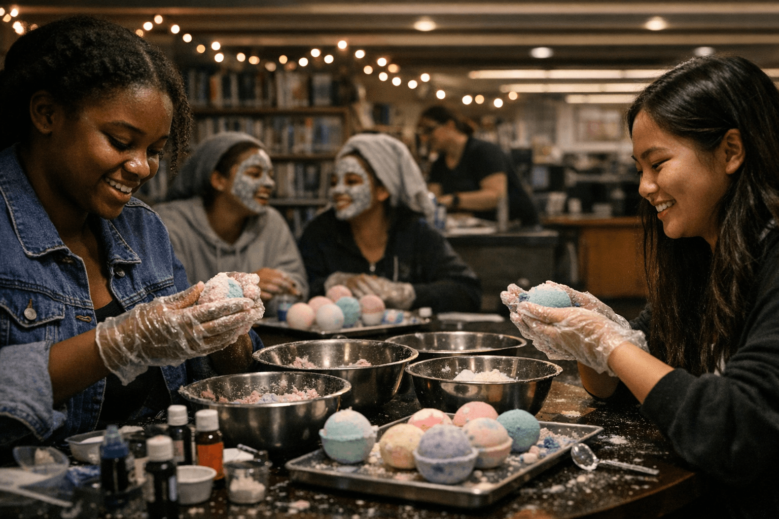 Brooklyn Library Turns Bath Bomb Crafting Into Teen Wellness Night