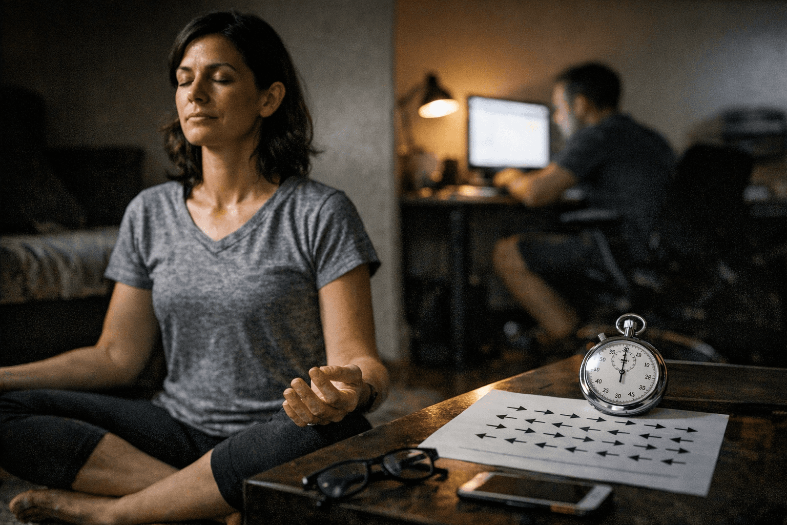 Short mindfulness practice sharpens attention, speeds visual processing in adults