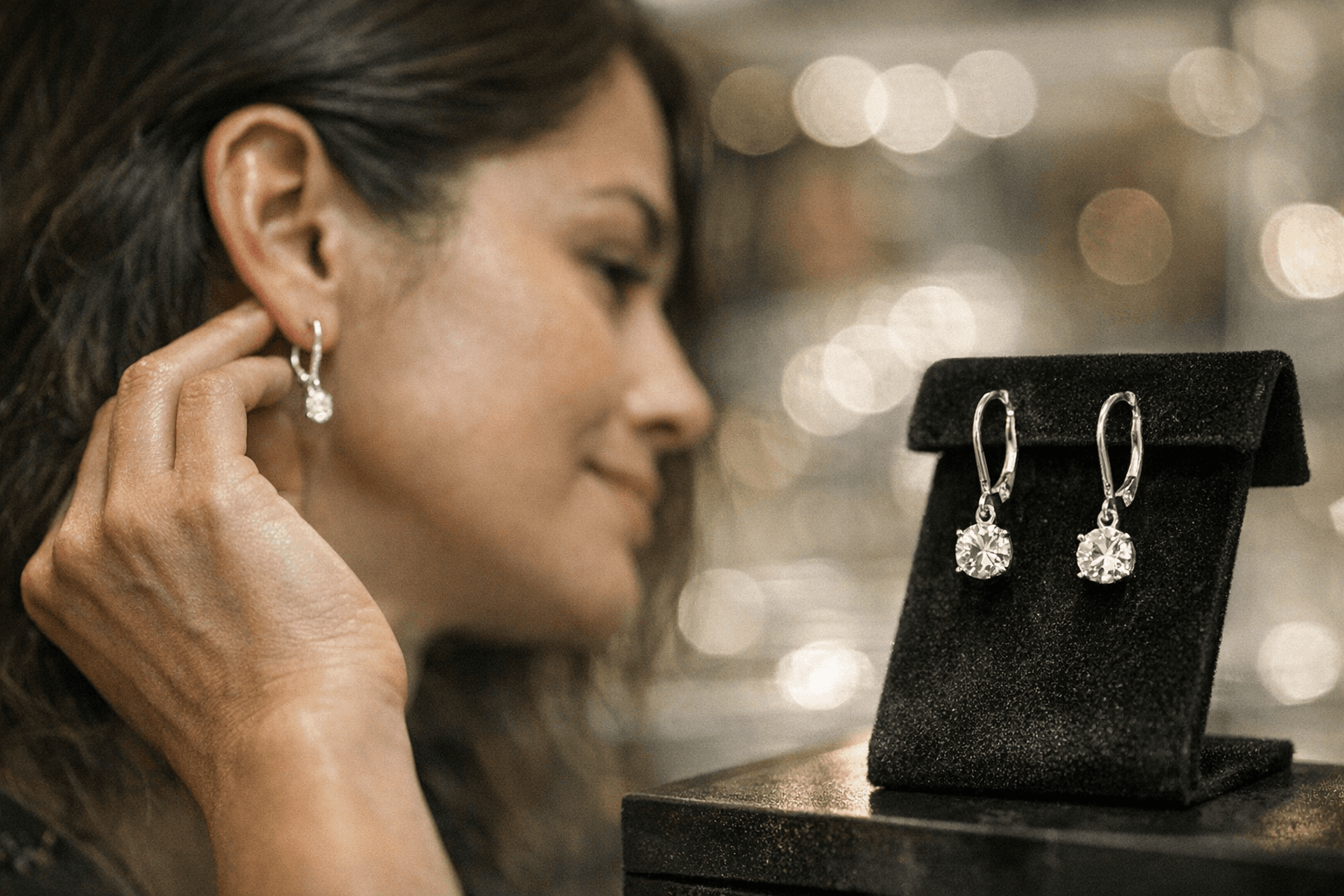 Macy’s diamond leverback drop earrings promise everyday sparkle at $24.75