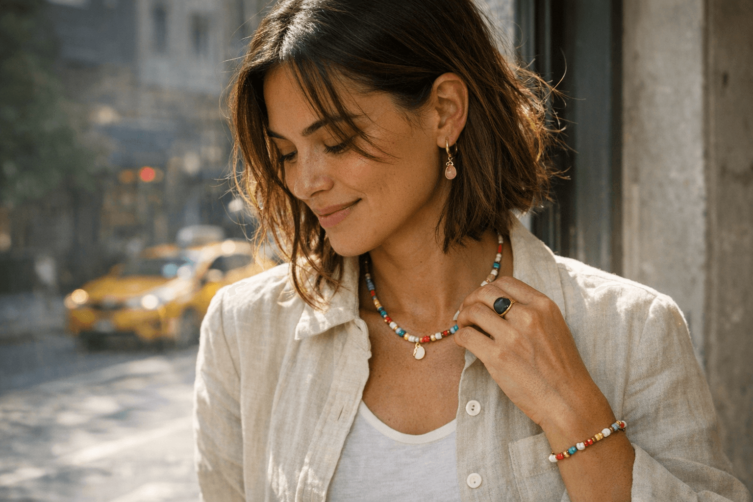 Nordstrom’s Spring Jewelry Picks Add Easy Color to Everyday Outfits