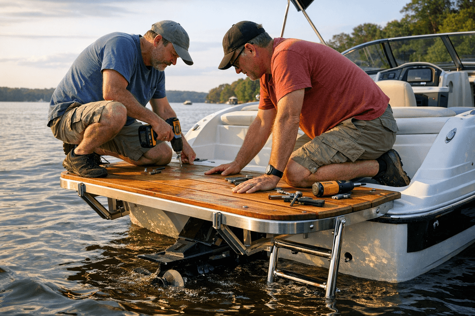 Build a Boat Swimming Platform, a Practical DIY Project for Owners