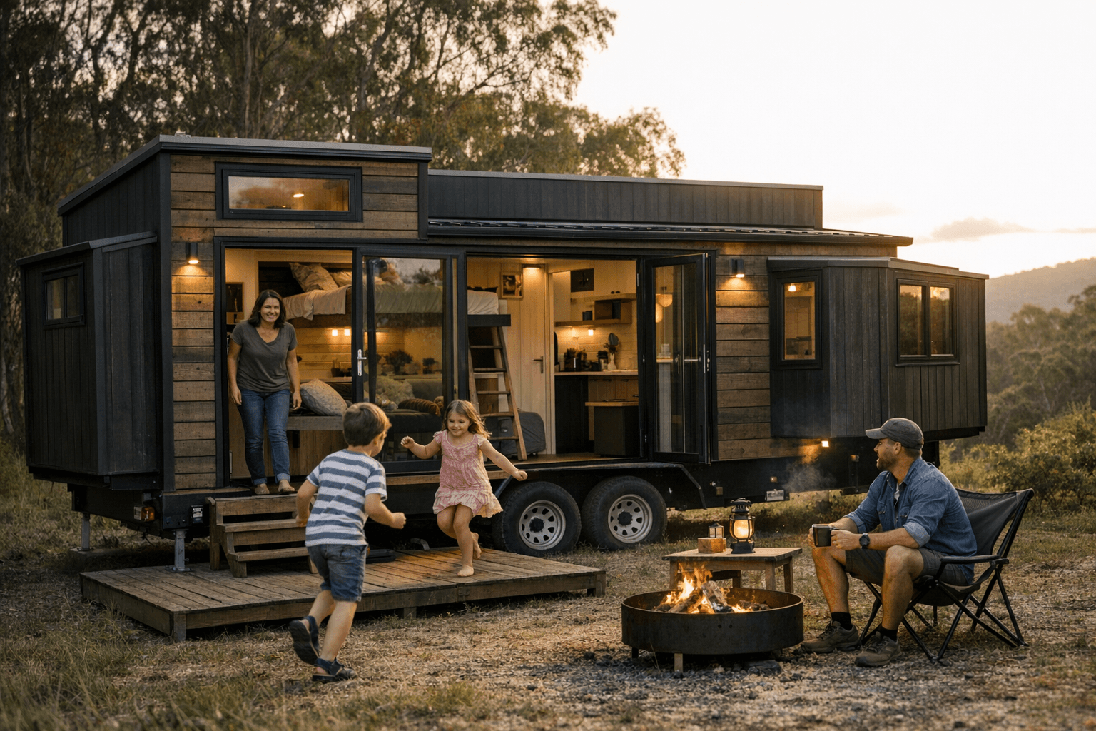 Australian Builder’s Soma Tiny House Expands Family-Sized Living