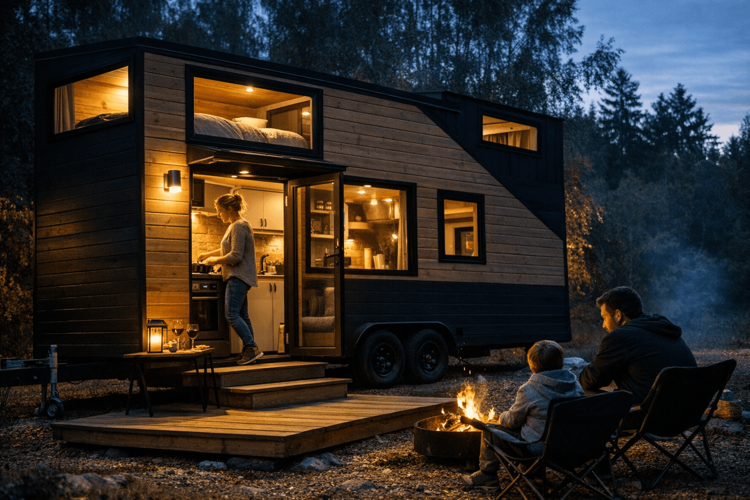 Poland-built Tommy tiny house packs full kitchen, two lofts, hotel-like comfort