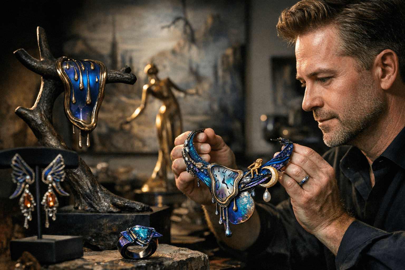 Adam Neeley channels Dalí dream into vivid high jewelry collection