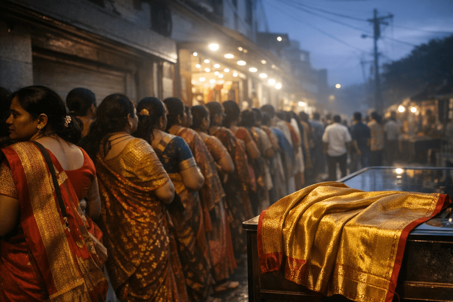 Why bridal shoppers queue for hours for coveted Mysore silk sarees