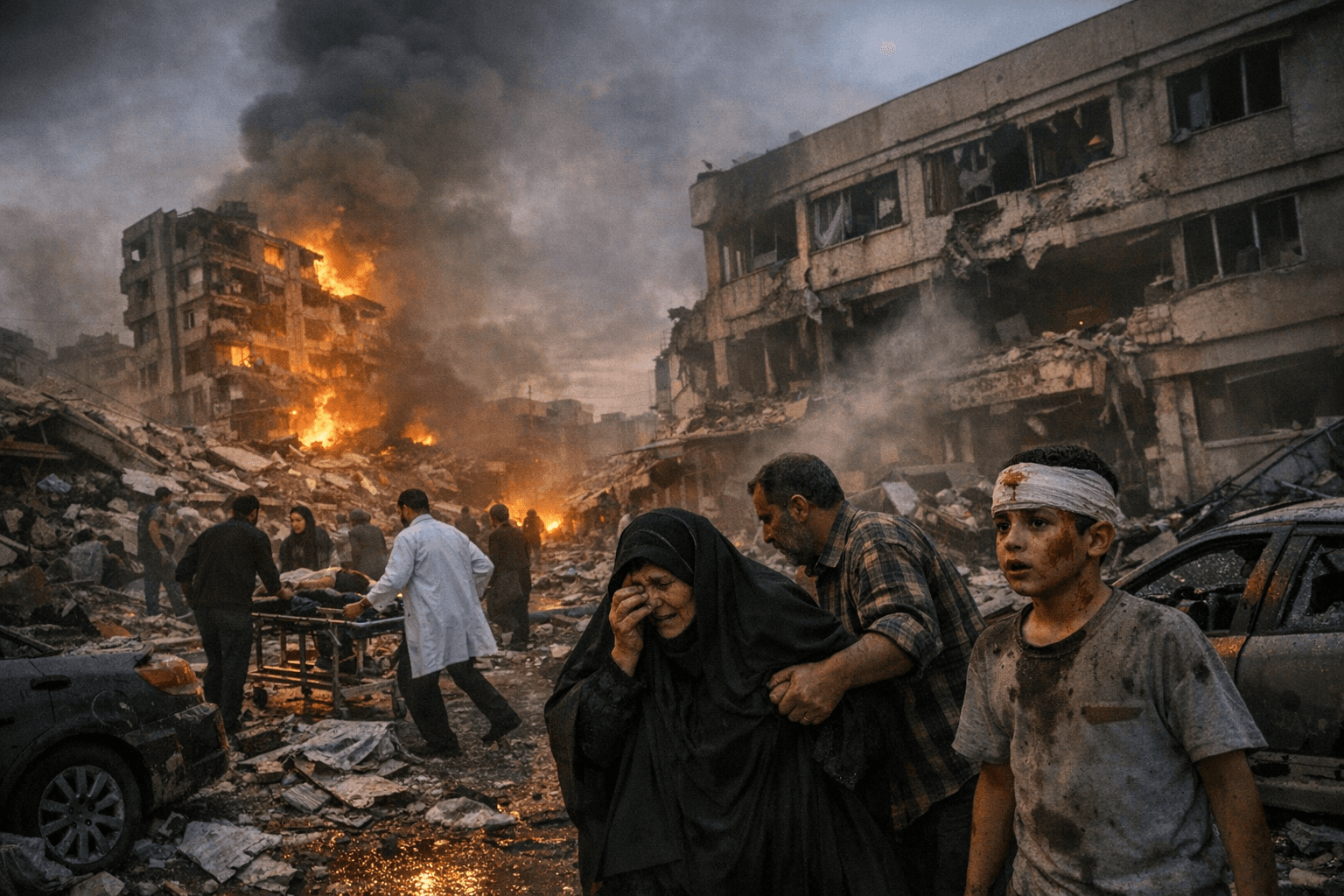 Iran war strikes hit civilians, hospitals, and infrastructure across provinces