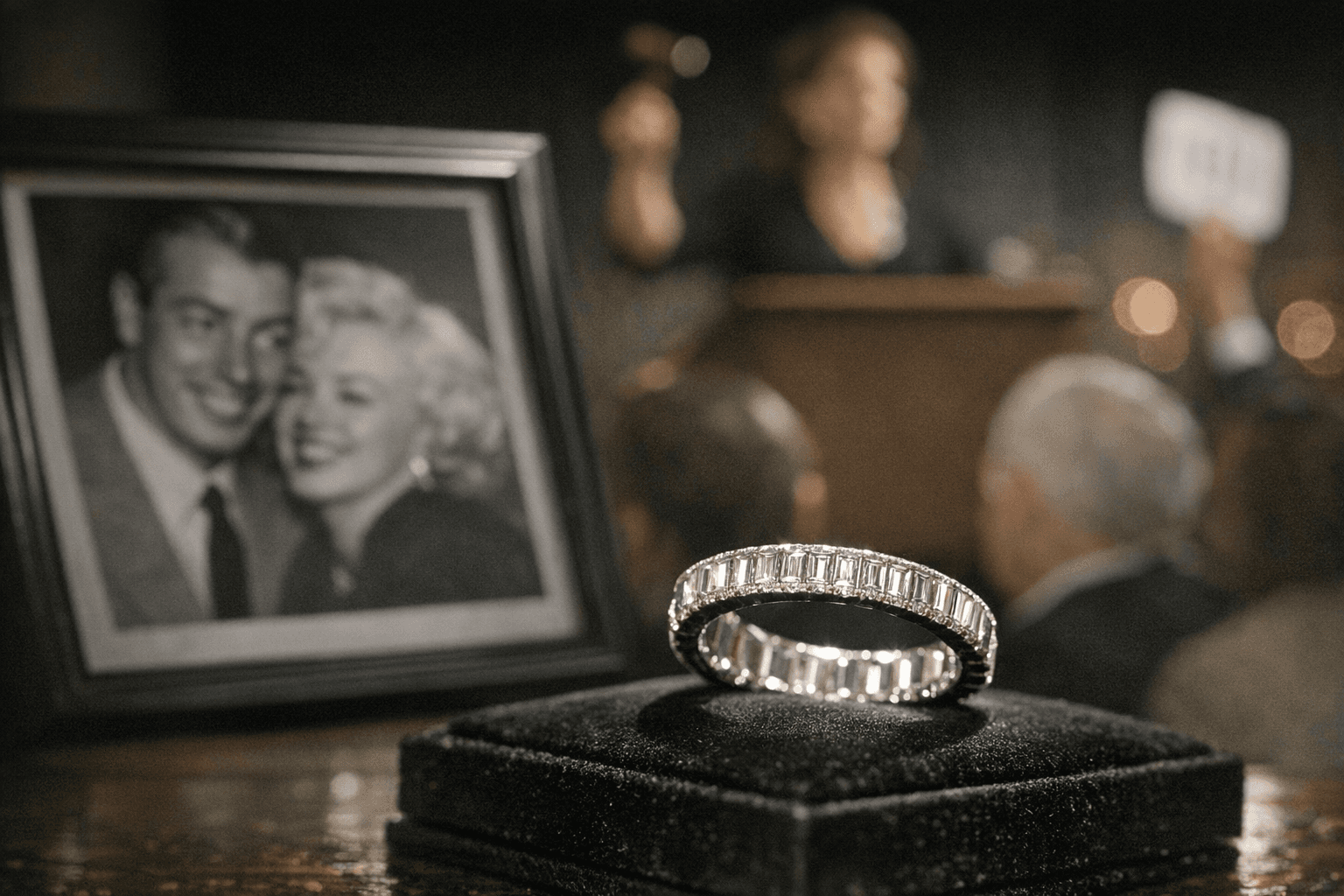 Marilyn Monroe’s platinum diamond band from Joe DiMaggio fetches $772,500