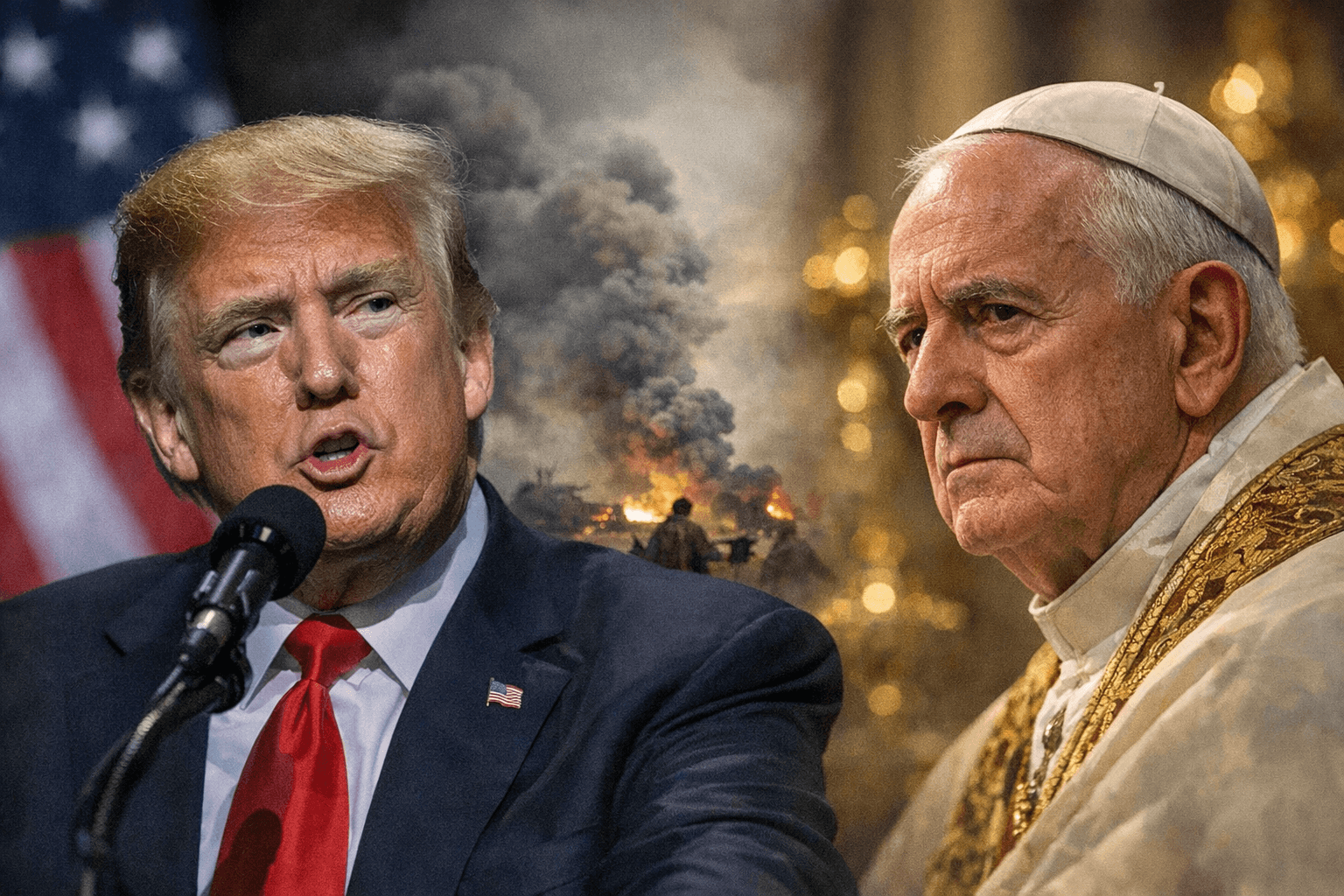 Trump Defends Criticism of Pope Leo Over Iran War Stance