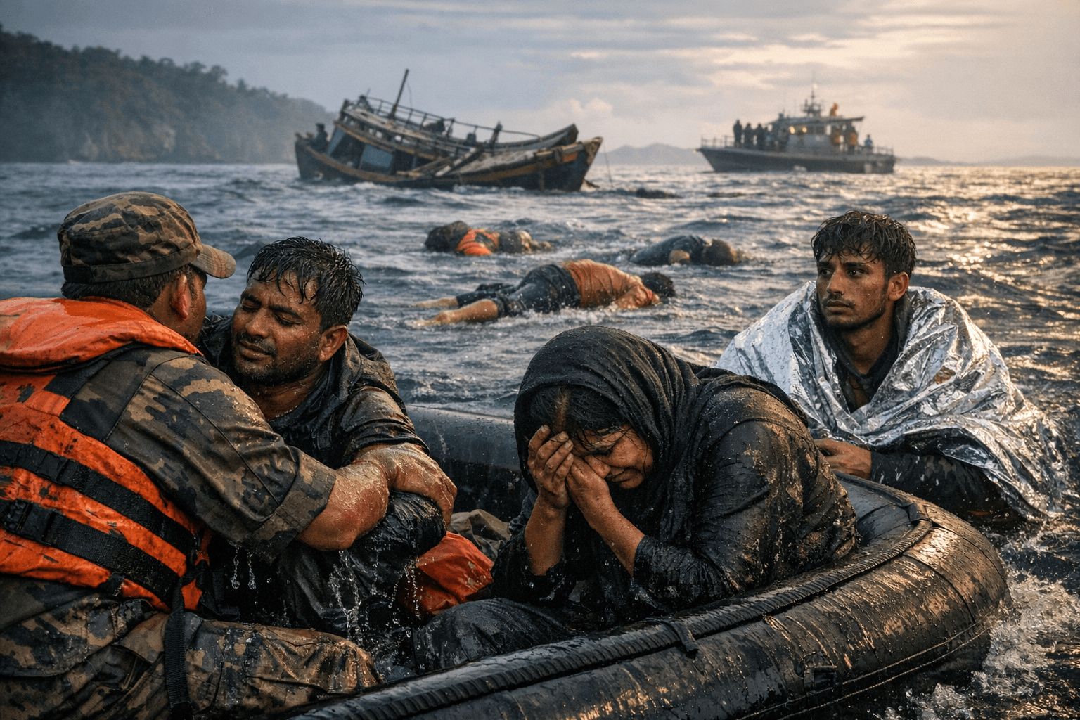 At least 250 feared dead or missing after boat capsizes in Andaman Sea