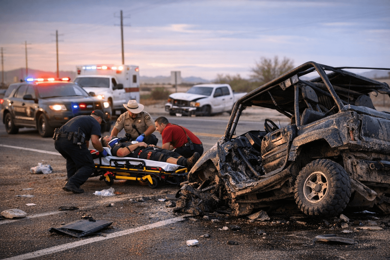Yuma County crash sends UTV driver to hospital with serious injuries