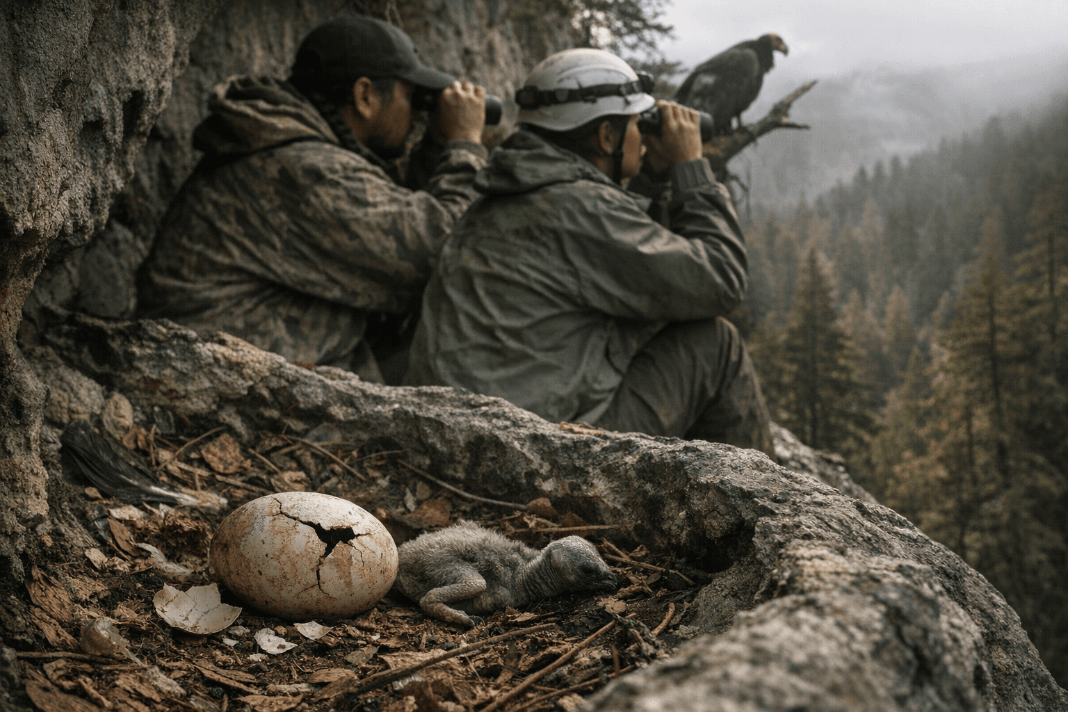 Yurok say first wild condor egg likely failed to hatch