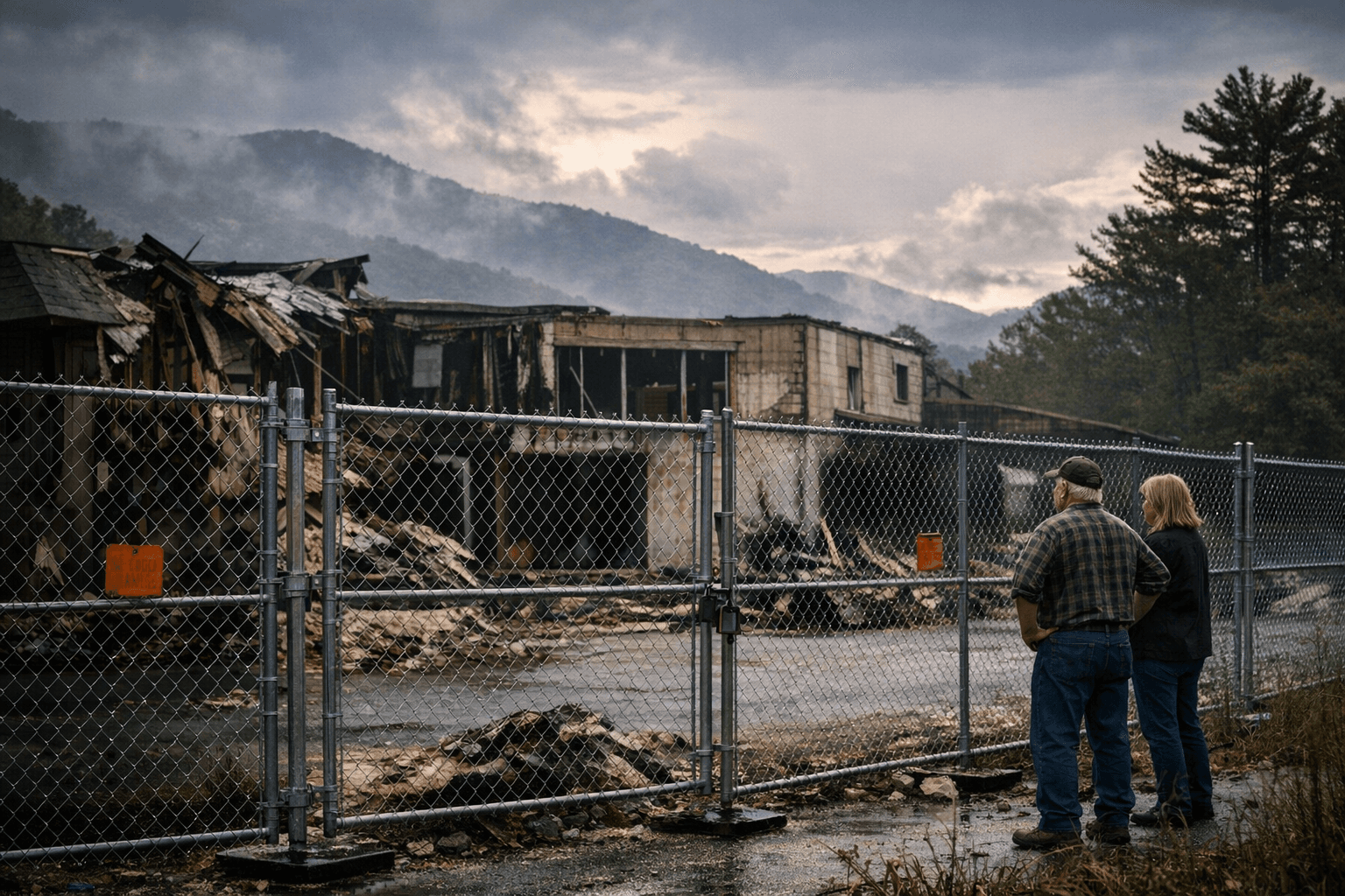 Black Mountain orders fence at damaged Blue Ridge Road property amid dispute