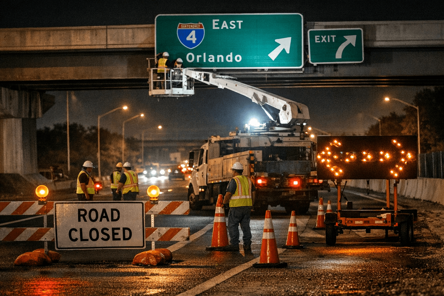Overnight I-4 ramp closures planned in Seminole County for Wekiva Parkway work