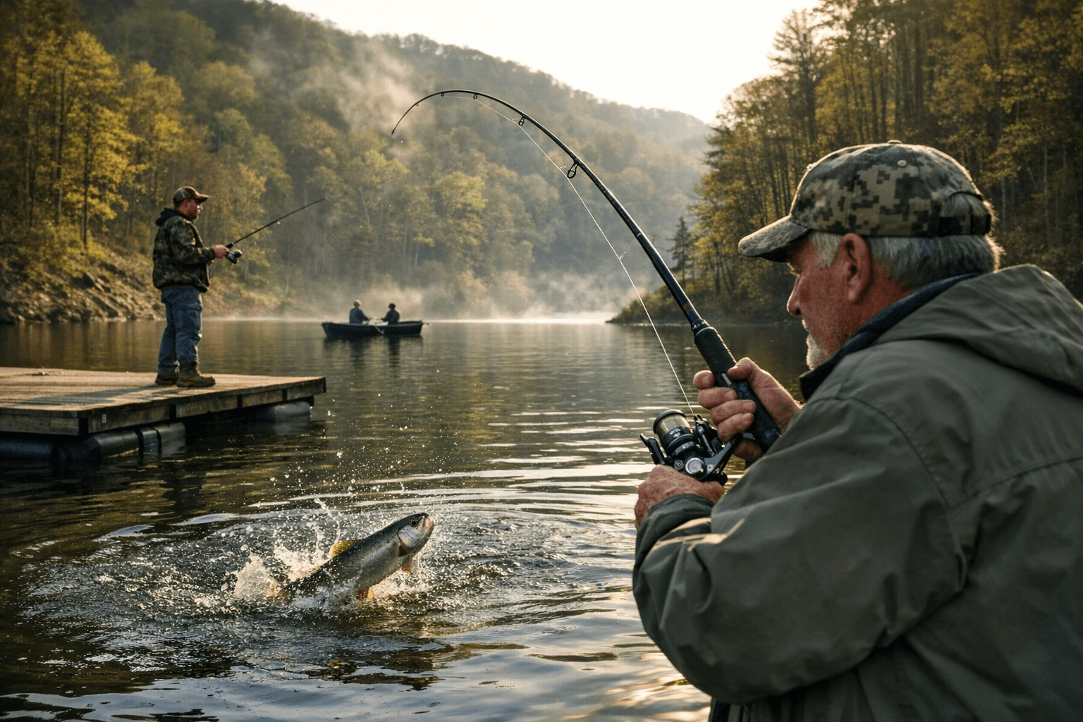 Anawalt Lake stocked with trout, boosting spring fishing in McDowell County