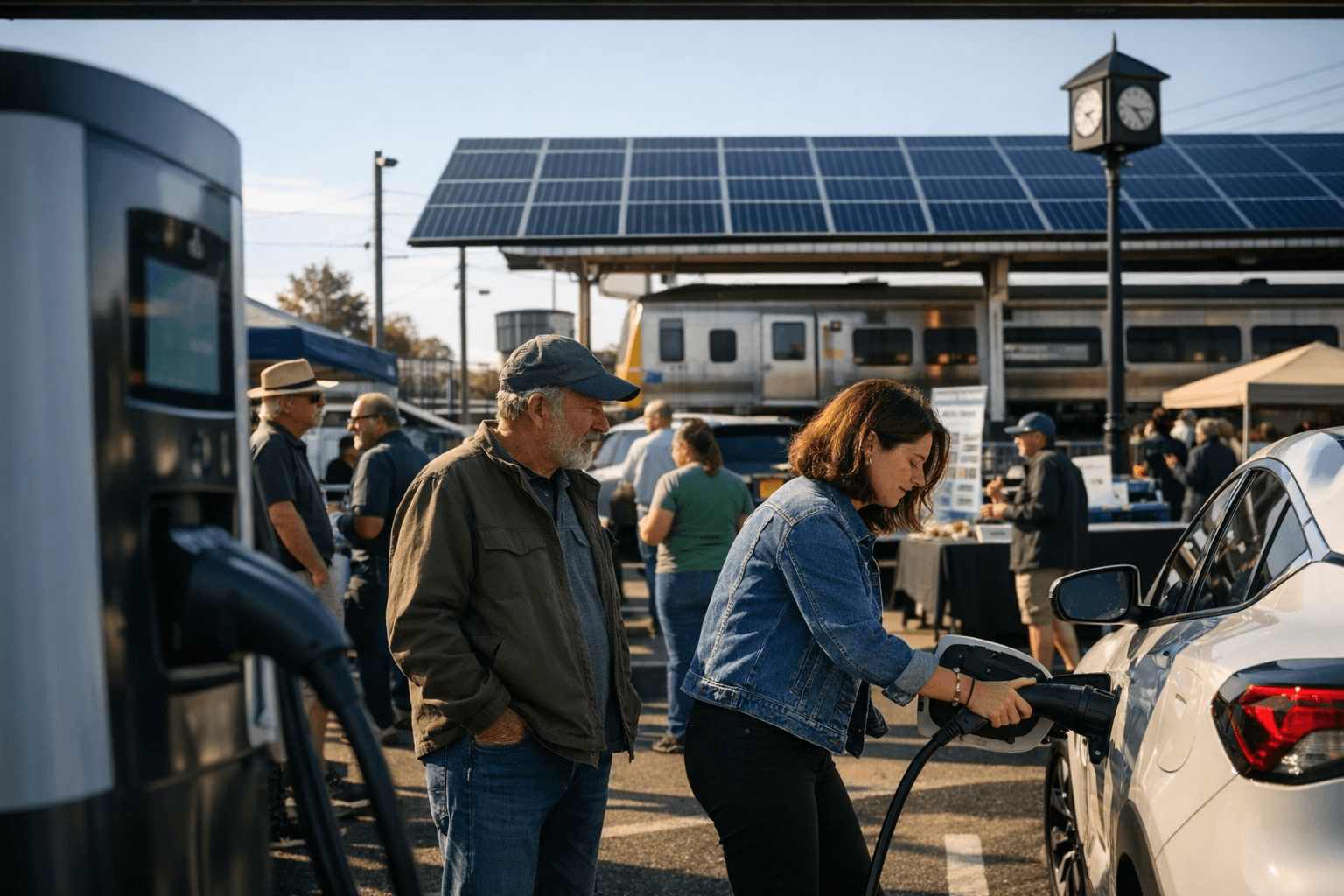 Patchogue hosts first EV and sustainability fair at LIRR station