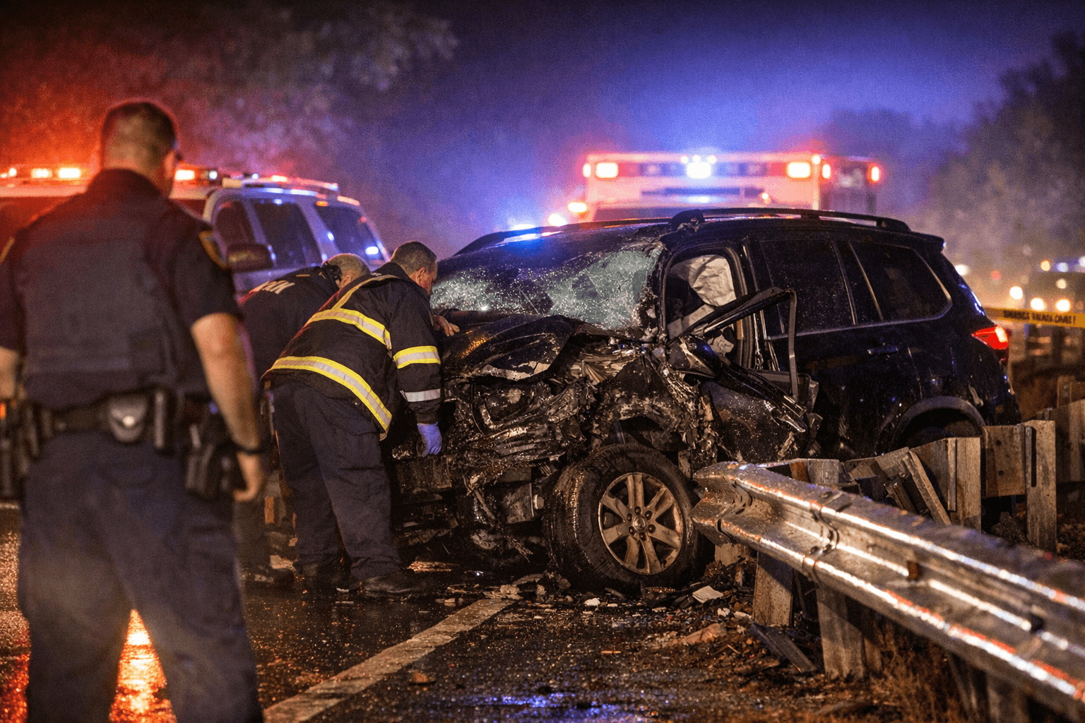 Central Islip man dies after SUV hits guardrail in East Moriches