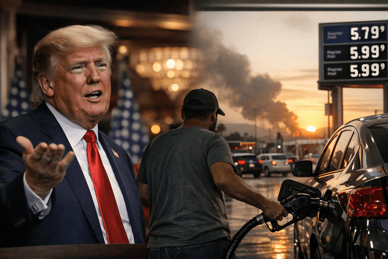 Trump Dismisses Inflation Fears as Gas Prices Rise After Iran War