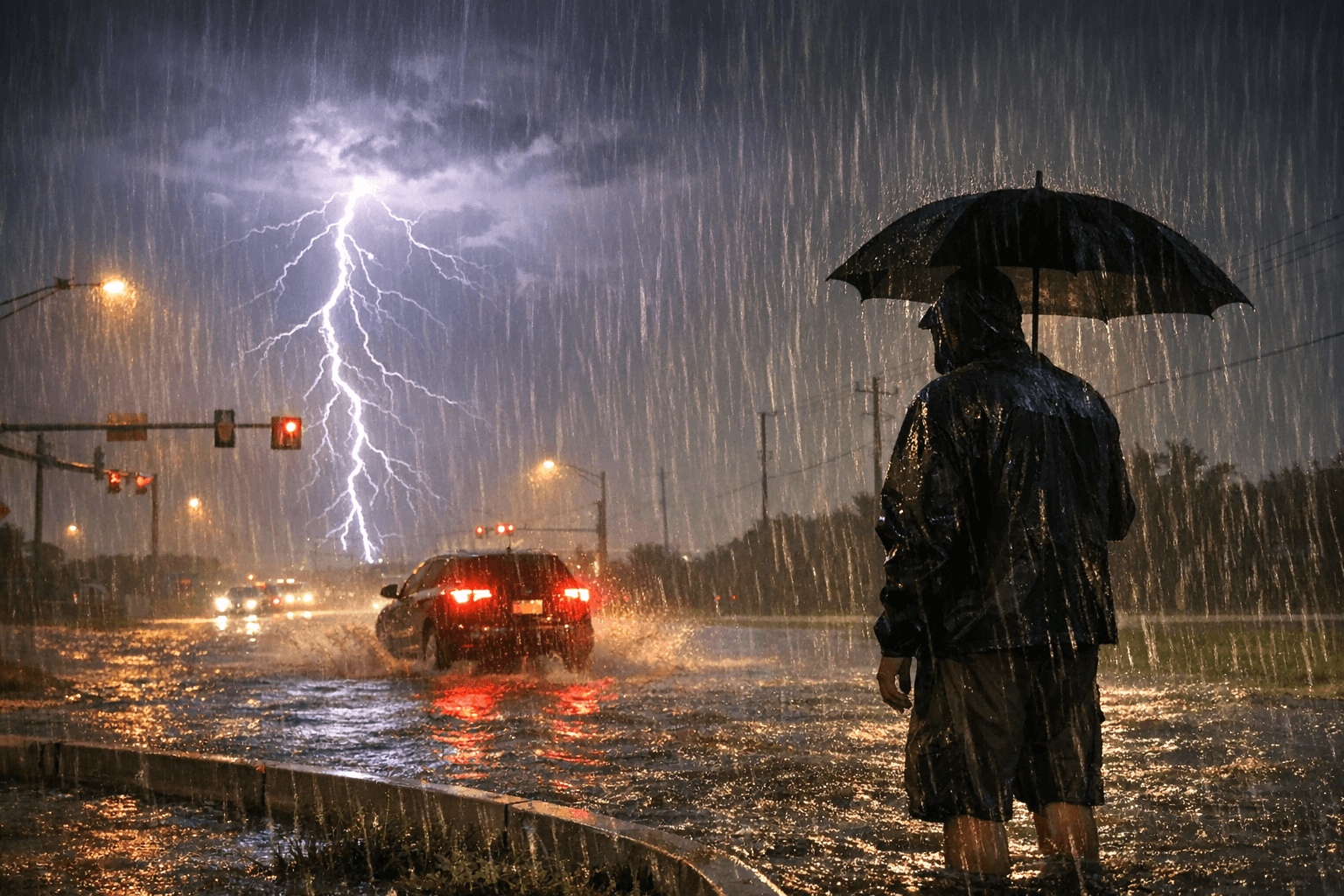 Heavy downpours, lightning hit northern Collin County as storms fade