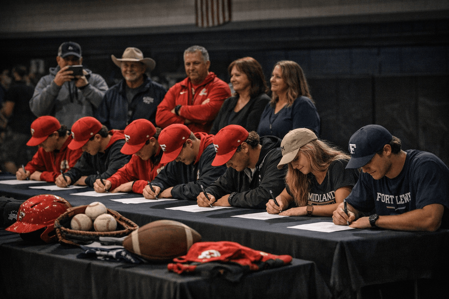 Seven Piedra Vista seniors sign college athletic letters of intent in Farmington