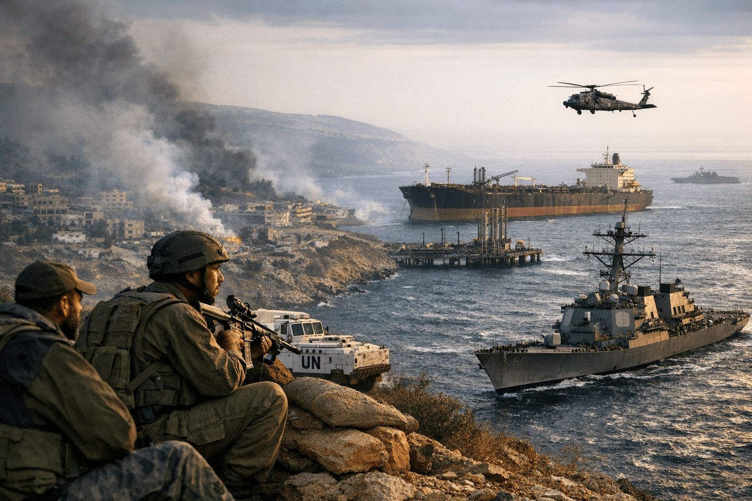 U.S.-brokered Israel-Lebanon ceasefire begins as Iranian port blockade continues