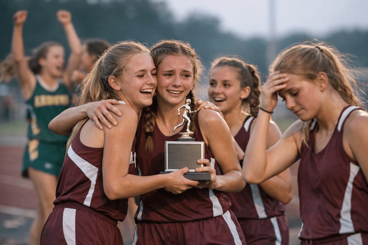 Marvell Academy junior high girls finish runner-up at District 1A meet