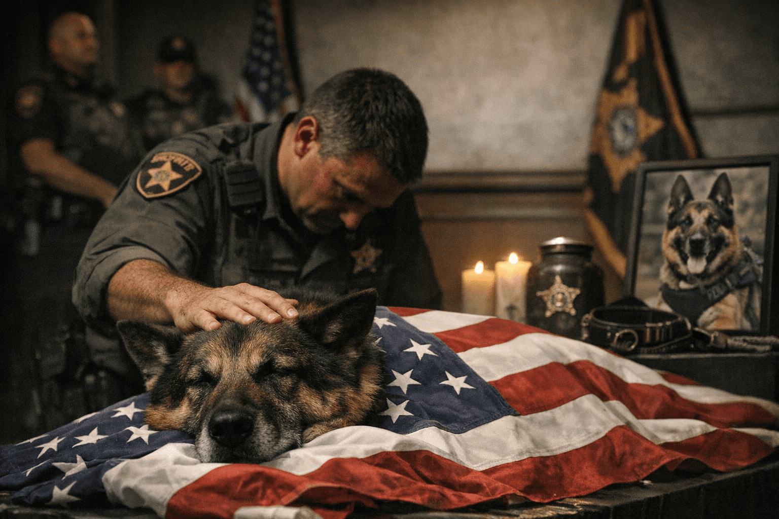 Guilford County Sheriff’s Office mourns retired K-9 Ethan, died at 12