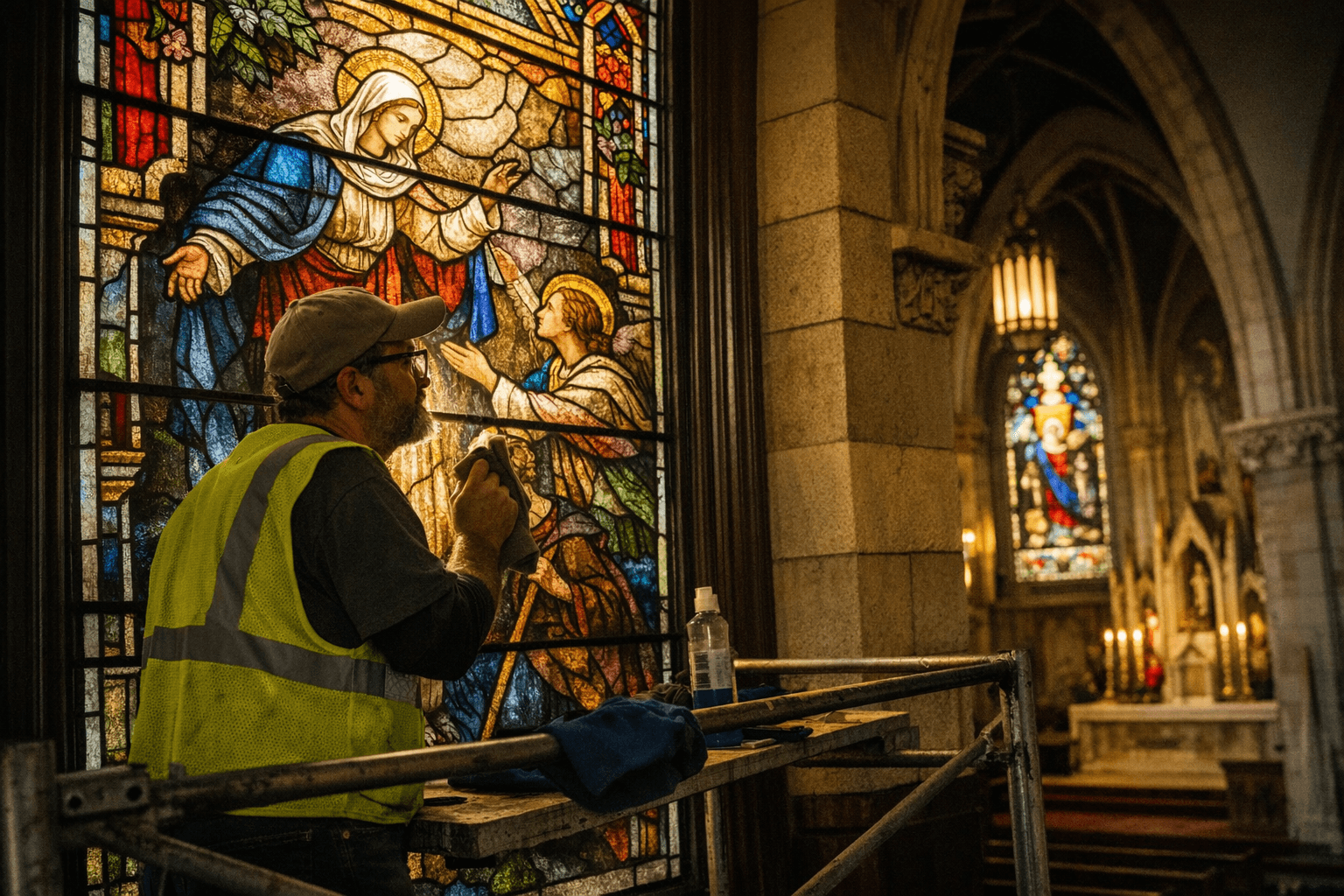 St. Francis de Sales Cathedral stained-glass windows restored for another century
