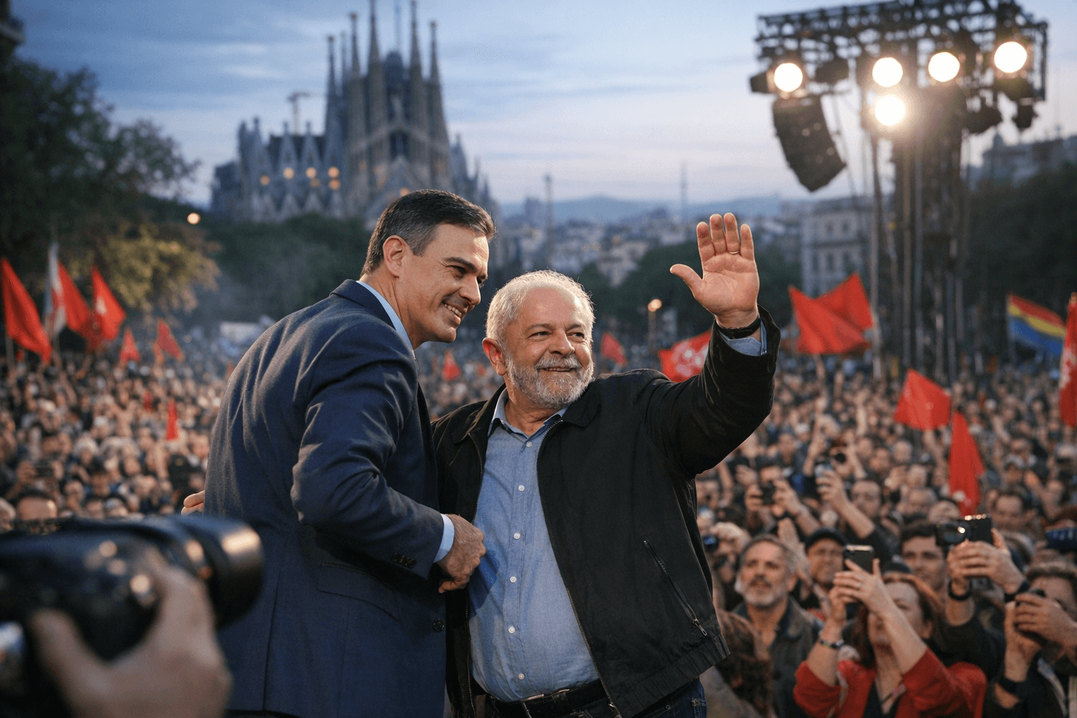 Sanchez and Lula rally global left in Barcelona against far right surge