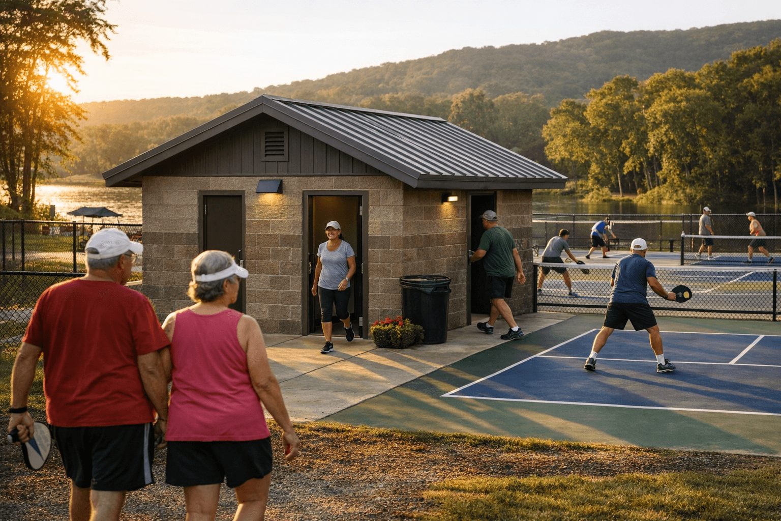 Bridgeport opens restrooms at Deegan and Hinkle Lakes pickleball courts