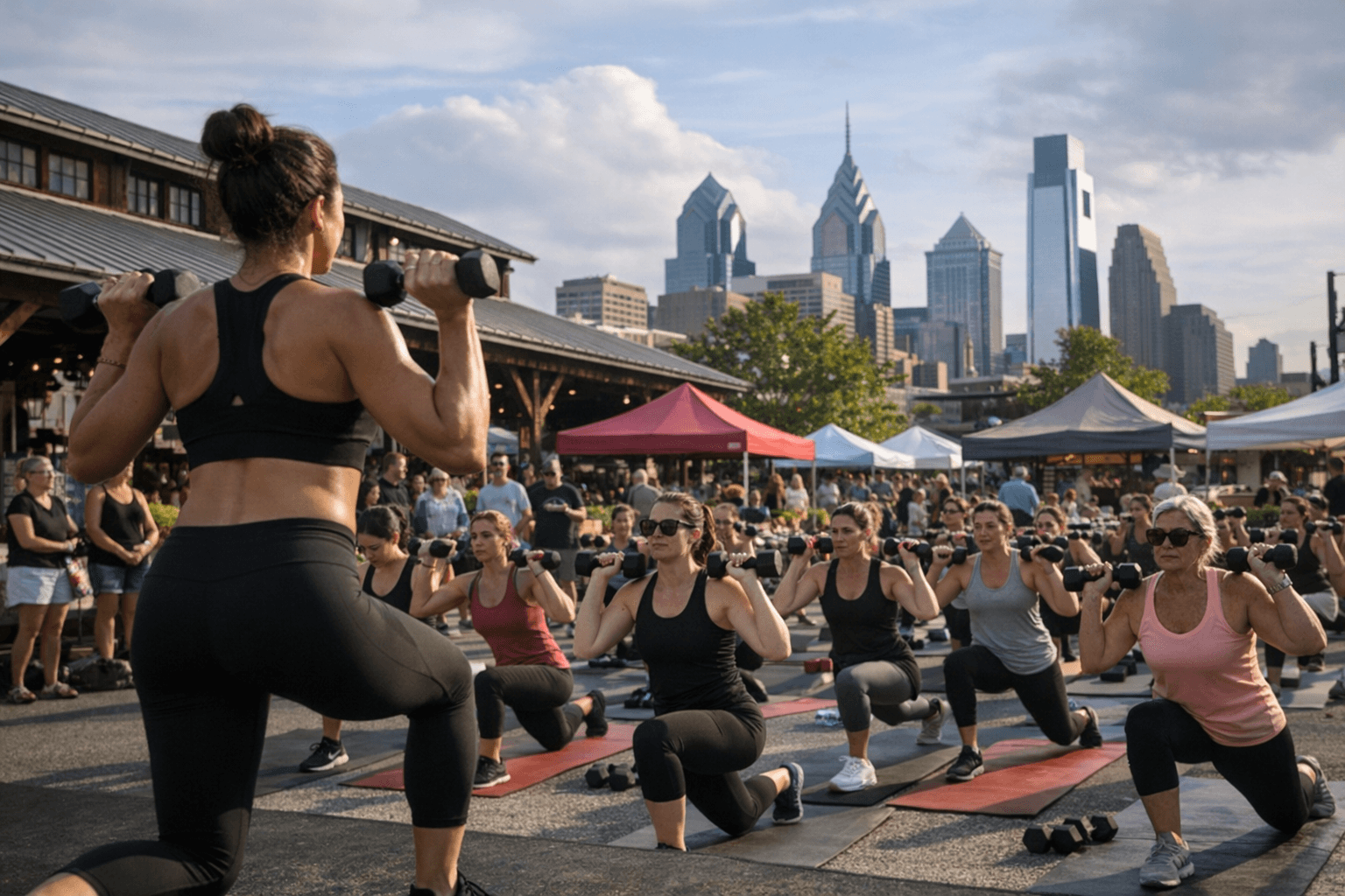 CorePower Yoga brings free outdoor Sculpt class to Philadelphia market