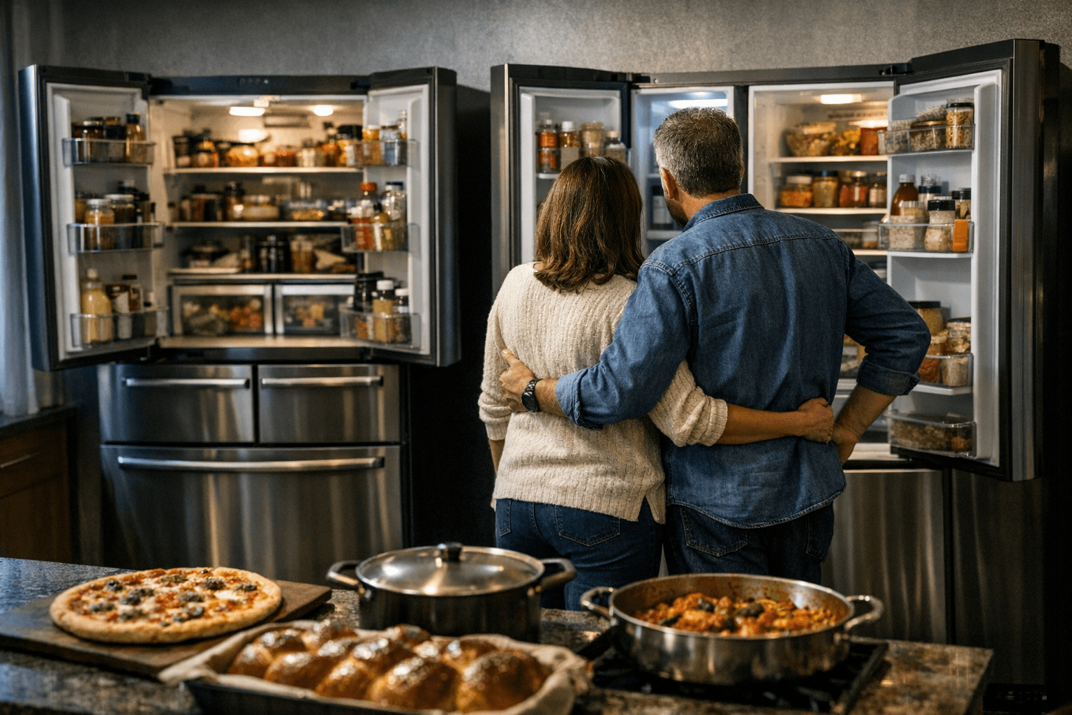 מקרר ארבע דלתות או זה לצד זה: מה נוח יותר ביום־יום