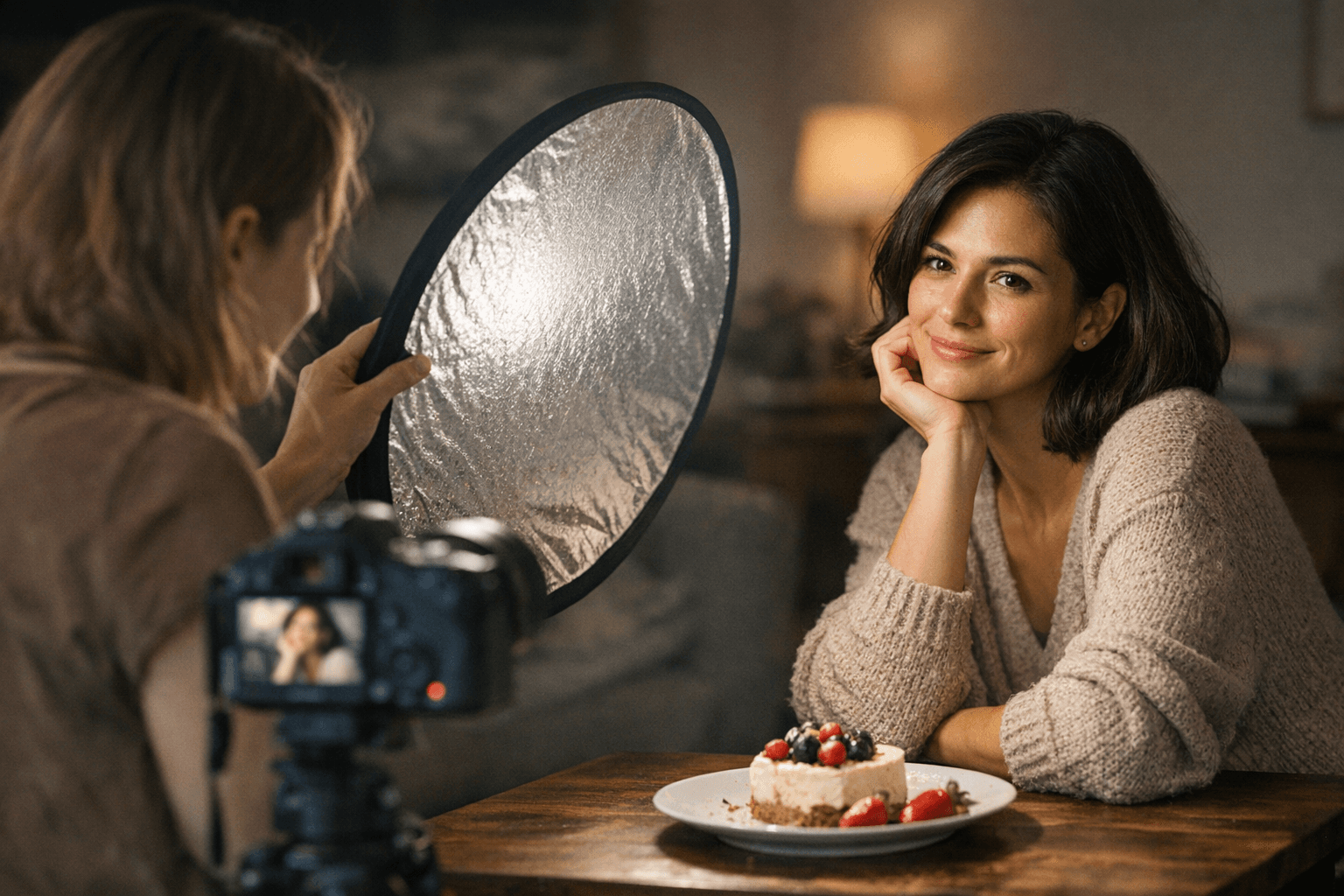 רפלקטור בצילום ביתי: איך להאיר נכון בלי ציוד יקר