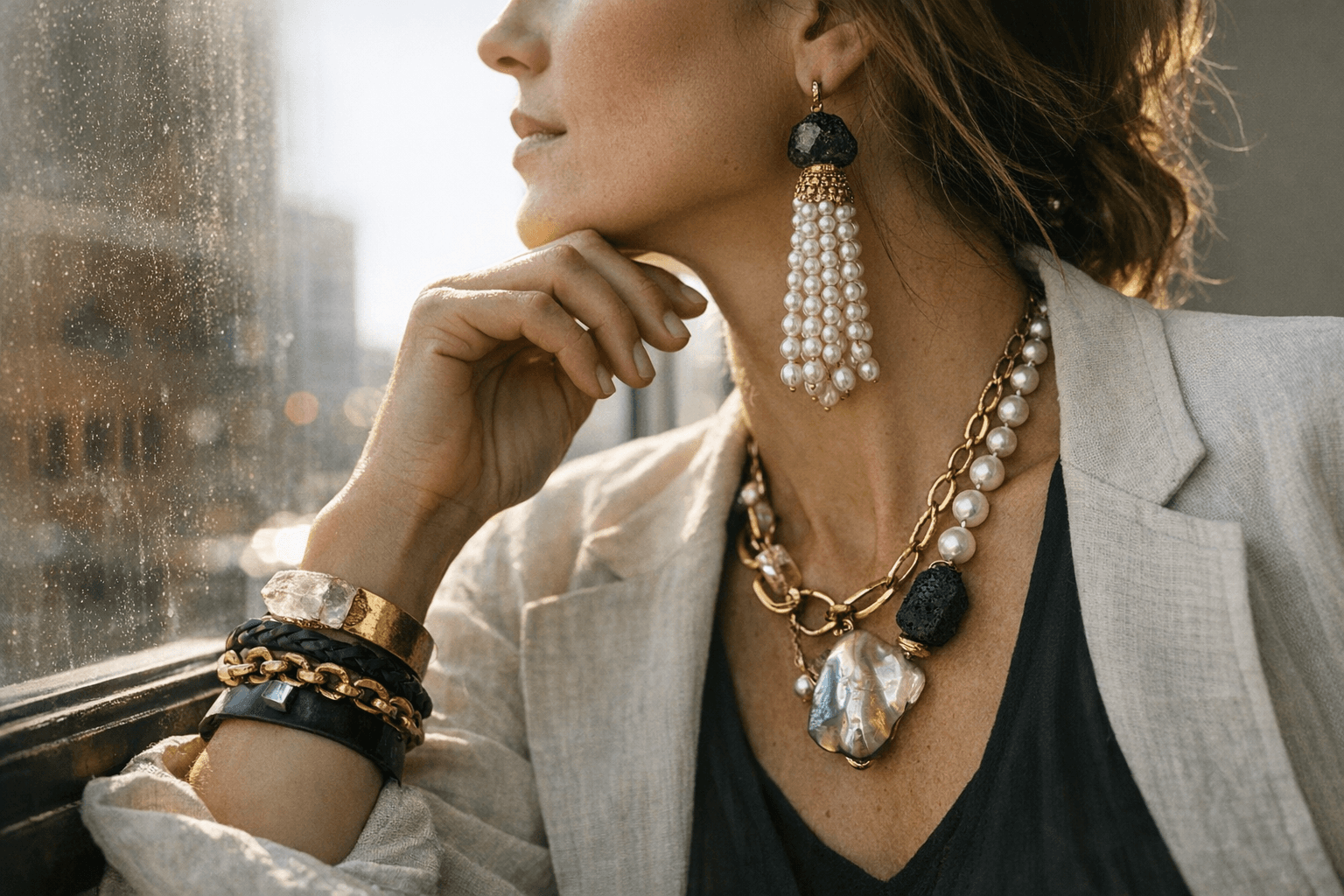 Pearl tassels, mixed materials redefine spring jewelry for 2026