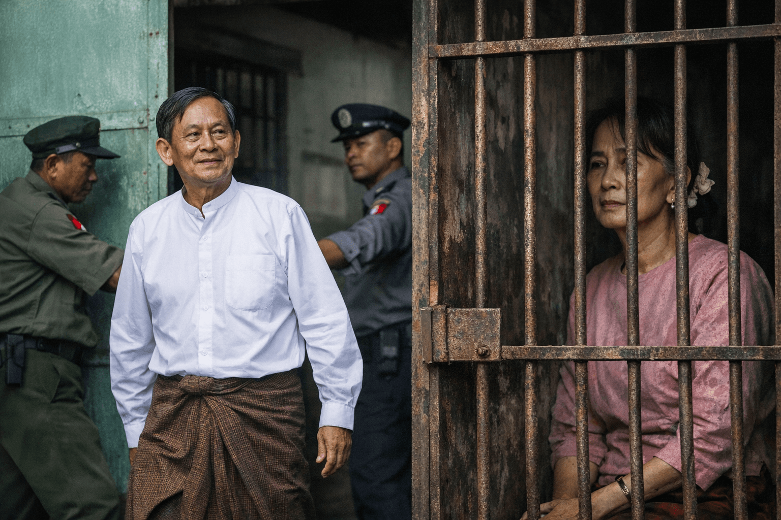 Myanmar pardons former president Win Myint, Suu Kyi still detained
