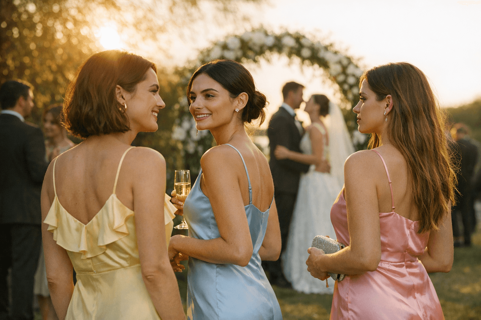 Paige DeSorbo's budget wedding guest dresses, from butter-yellow to satin shades