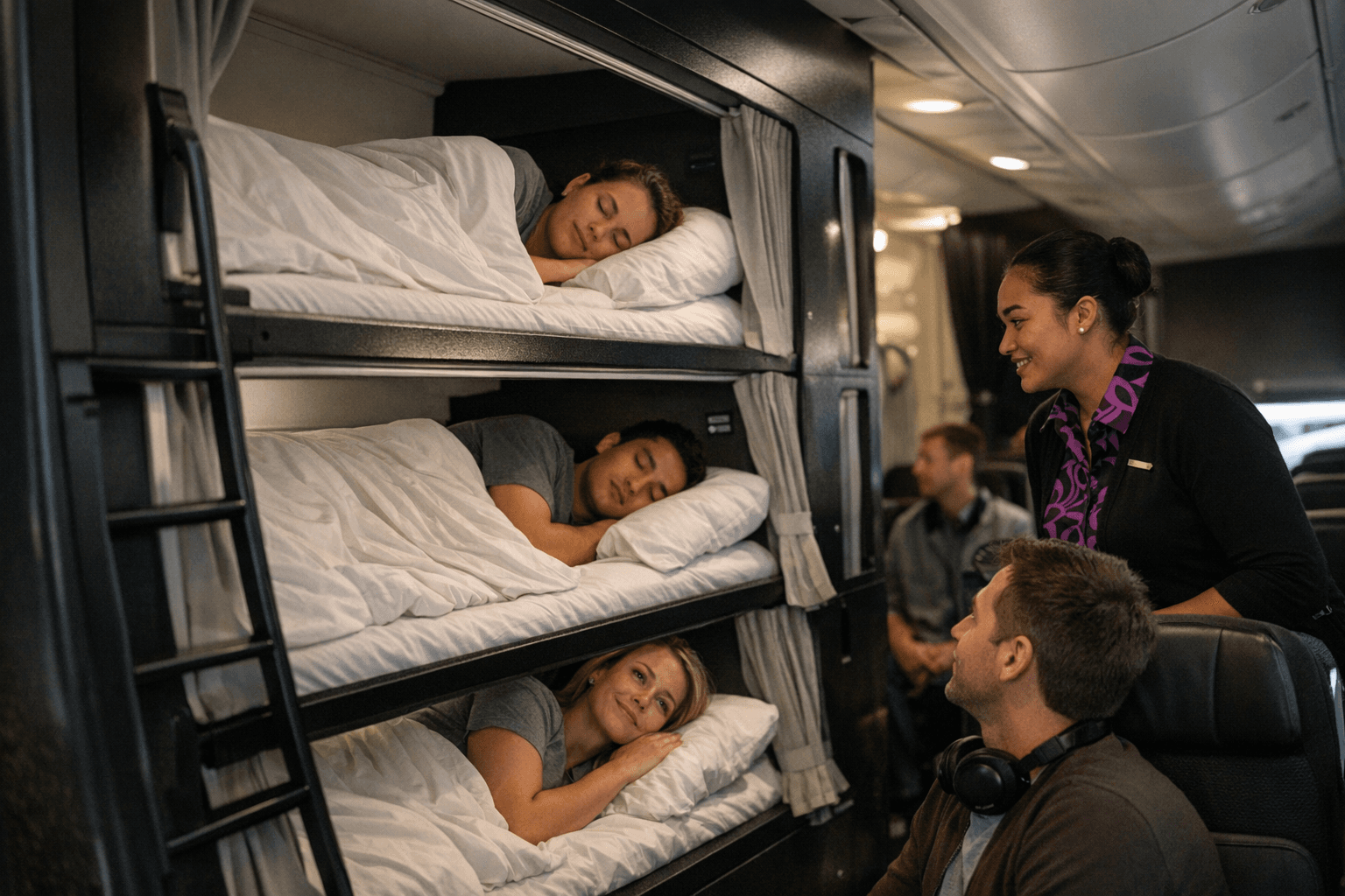 Air New Zealand to debut triple-decker bunk beds for economy passengers