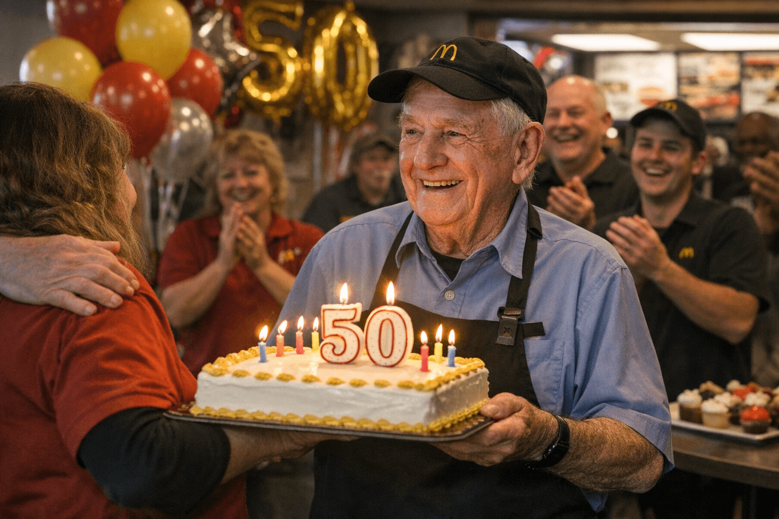 Chardon McDonald's worker marks 50 years with community celebration