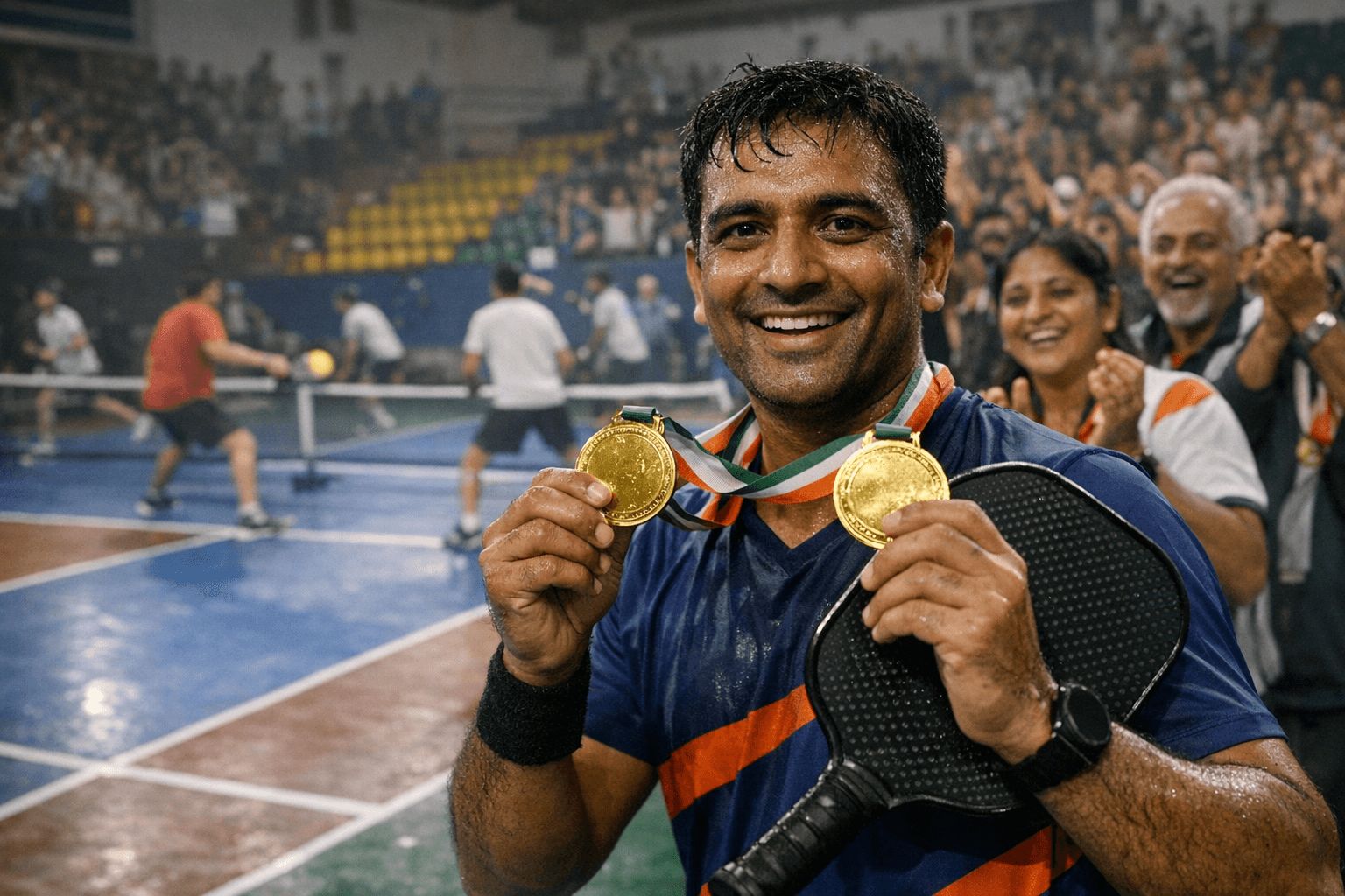 Rajiv Kumar leads eastern India medal haul at Pickleball Championship 2025