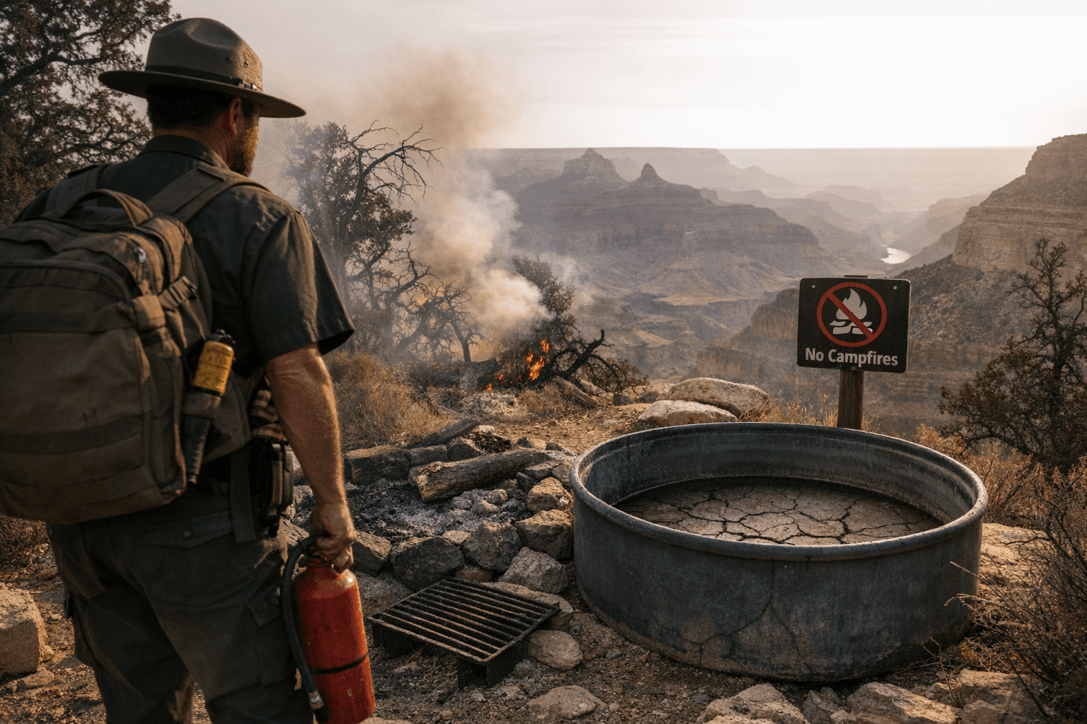 Grand Canyon imposes Stage 2 fire restrictions as water reserves run dry